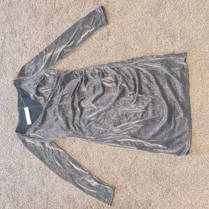 WHBM Black Sparkle Sheath Sz 10